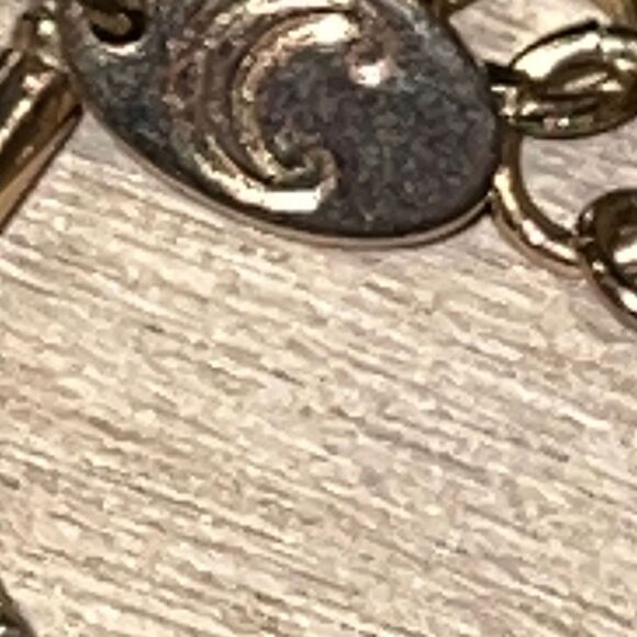 Gold Tone Snake Chain Tassel Necklace Metal Adjustable - Picture 4 of 5